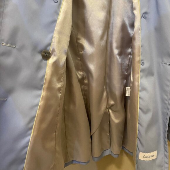 Calvin Klein Trench Rain Coat | Excellent Condition | XS | Sky Blue - Mid-Length - Picture 4 of 8